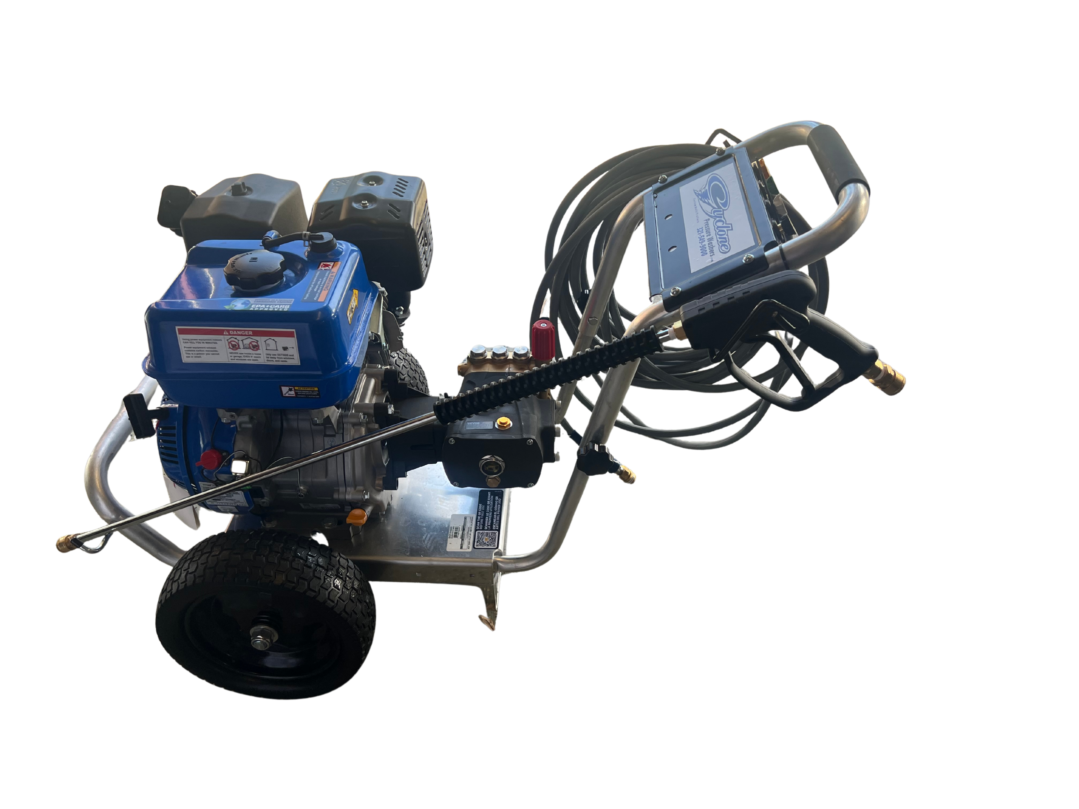 Pressure Washer - Cart - 16hp 420cc 4400psi 4.2gpm