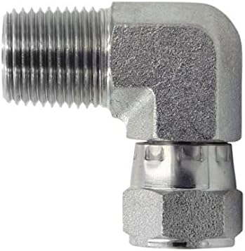 Pressure Washer Fitting - 3/8" NPTF Male x 3/8" NPSM Female Swivel 90° pump to unloader replacement CYCLONE PW38x3890ELSWV