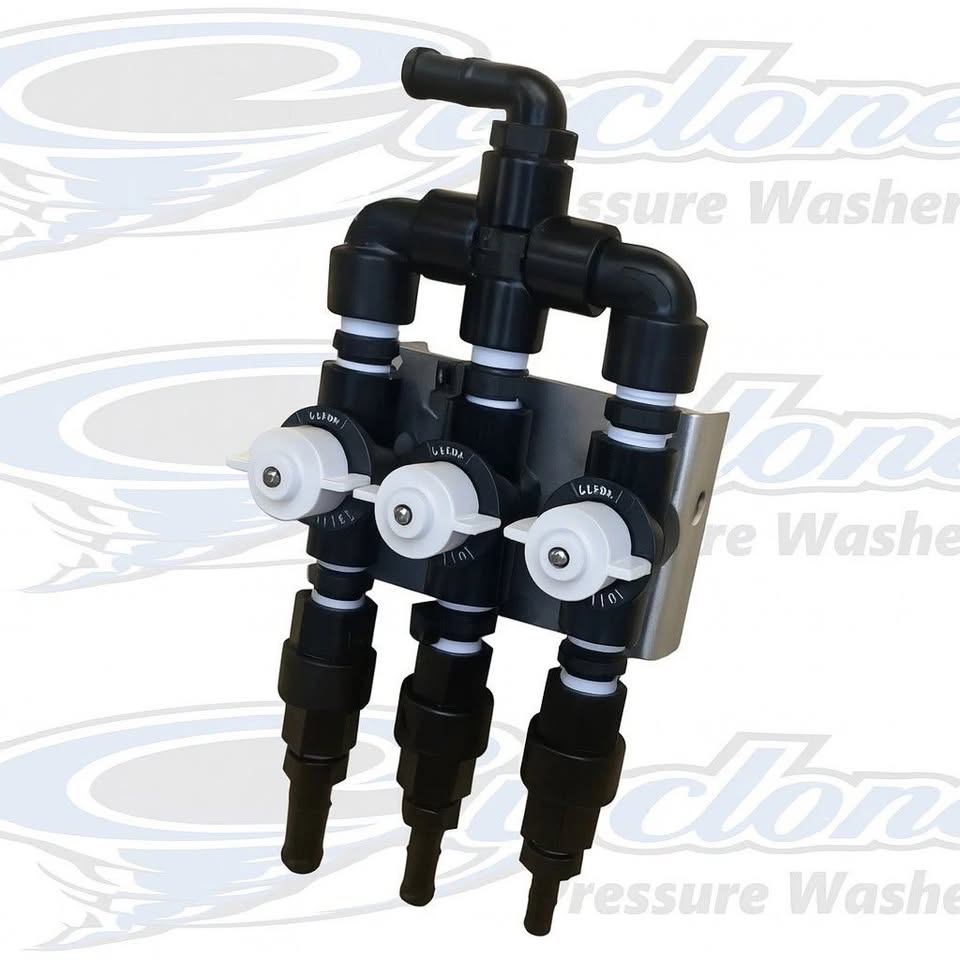 SoftWash Proportioner - CYCLONE 3 Port 1/2" Softwash Mixing / Blending Valves /Manifold