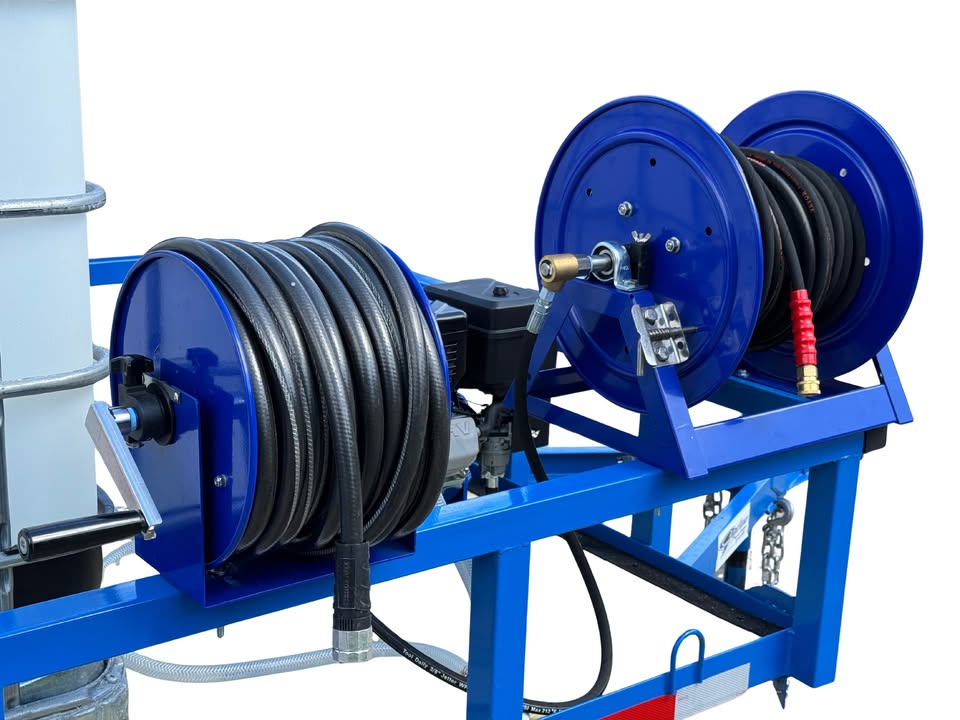 <b>6x10 Cyclone ProComm CAT VI</b> </br> Pressure Washer  & 8.1 gpm Gas Powered SoftWash  Trailer</br> 18hp 4400psi 5gpm &  Gas Powered Softwash System & DI H2O Filtration System