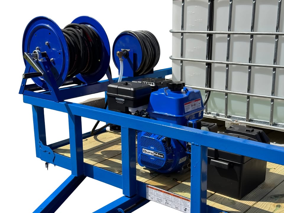 <b>6x10 Cyclone ProComm CAT VI</b> </br> Pressure Washer  & 8.1 gpm Gas Powered SoftWash  Trailer</br> 18hp 4400psi 5gpm &  Gas Powered Softwash System & DI H2O Filtration System