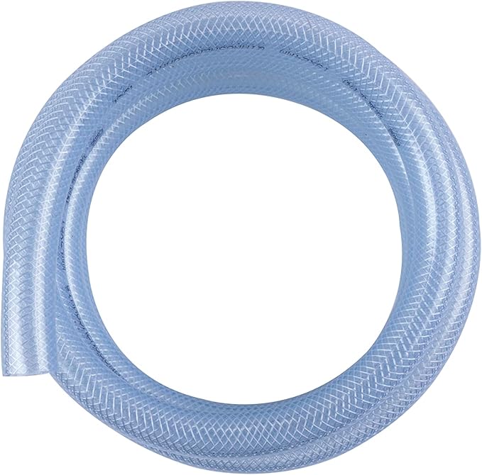 SoftWash  Hose - Cyclone Braided Clear Flexible Hose  1/2" ID,164ft