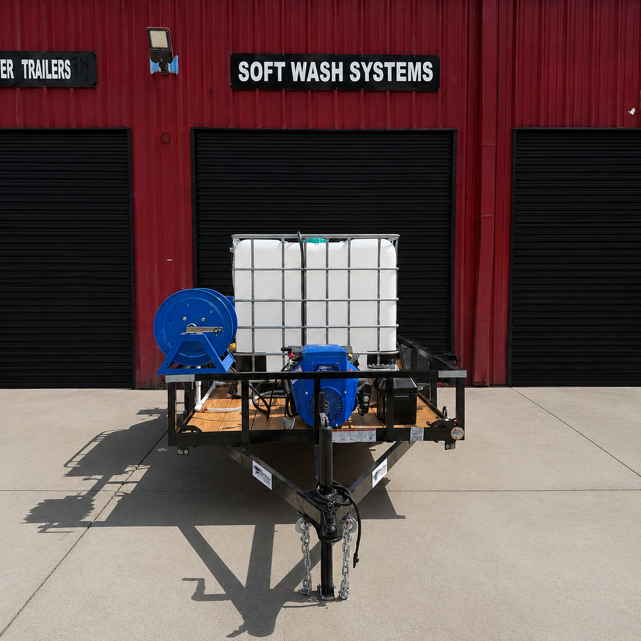 <b>6x10 Cyclone CAT V ProComm V-Twin</b> </br> Pressure & Softwash  Trailer</br> 23hp V-TWIN 3500psi 10gpm & 8.1gpm Gas Powered Softwash System
