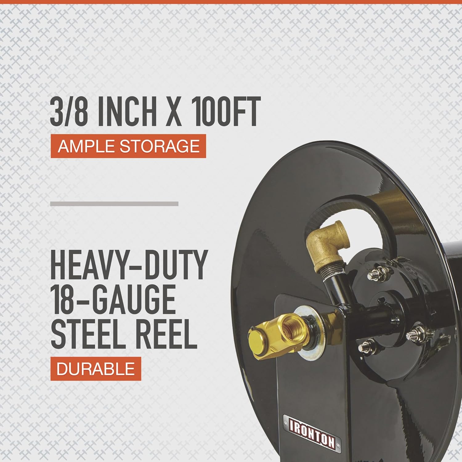 SoftWash Hose Reel  3/8 x 100 CYCLONE SWHR38100