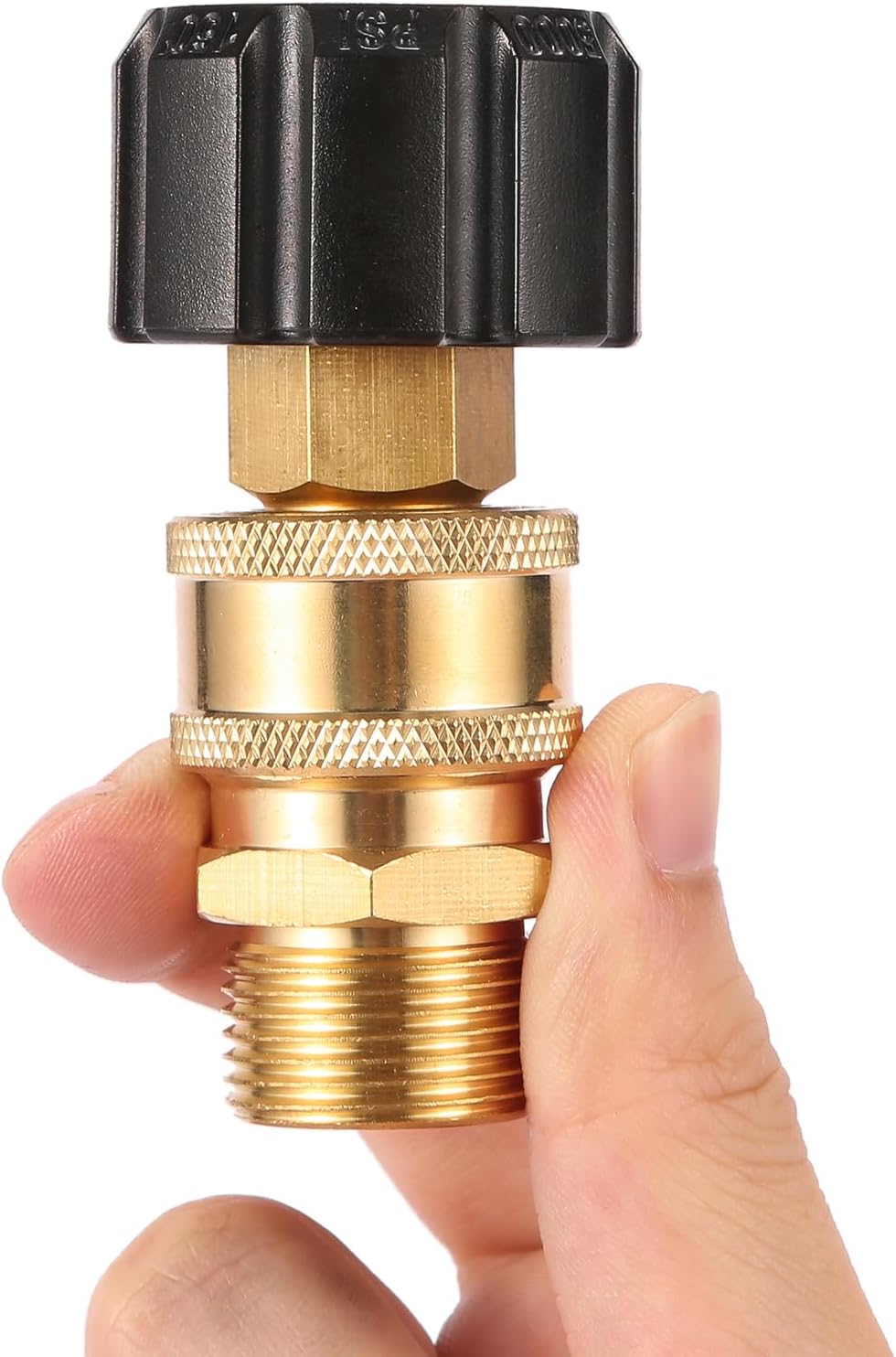 Pressure Washer Quick Connect Fittings, M22 14mm to 1/4 Inch Quick Connect Pressure Washer Adapter Set, 2 Pieces
