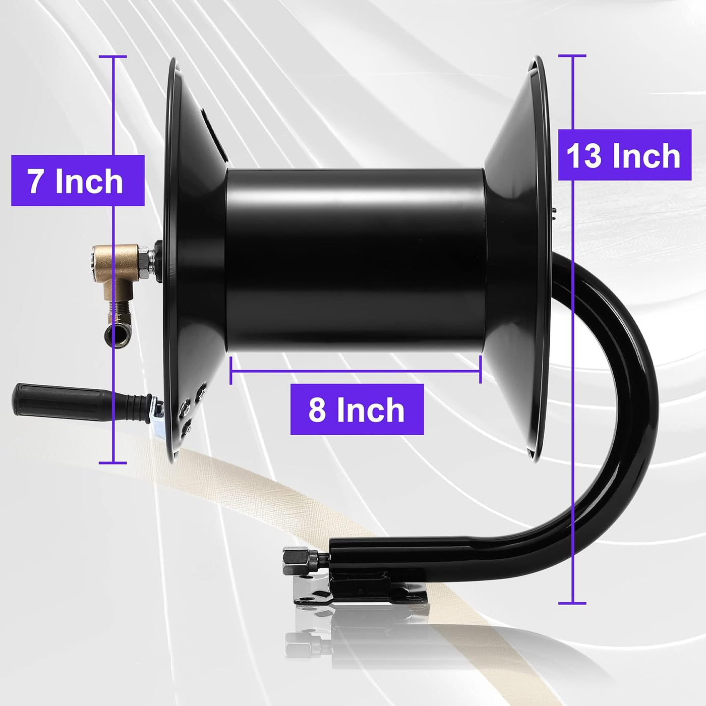 Pressure Washer Hose Reel  -150 ft Pressure Washer Hose Reel CYCLONE PWHR150