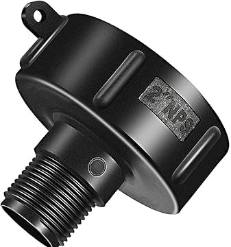 Tote - CYCLONE Tank Drain Adapter Water Tank 2 Inch Fine Thread 2 Npt x Male Garden Hose Adapter for Coarse Hose(4 Pieces)