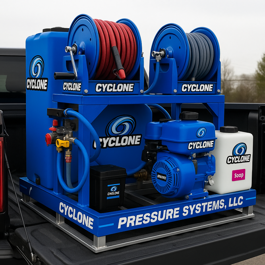 Pressure Washer - Skid - Cyclone SK18E440 Duromax 18 HP 440cc Electric Start 4200psi 4.4gpm w/DownStream