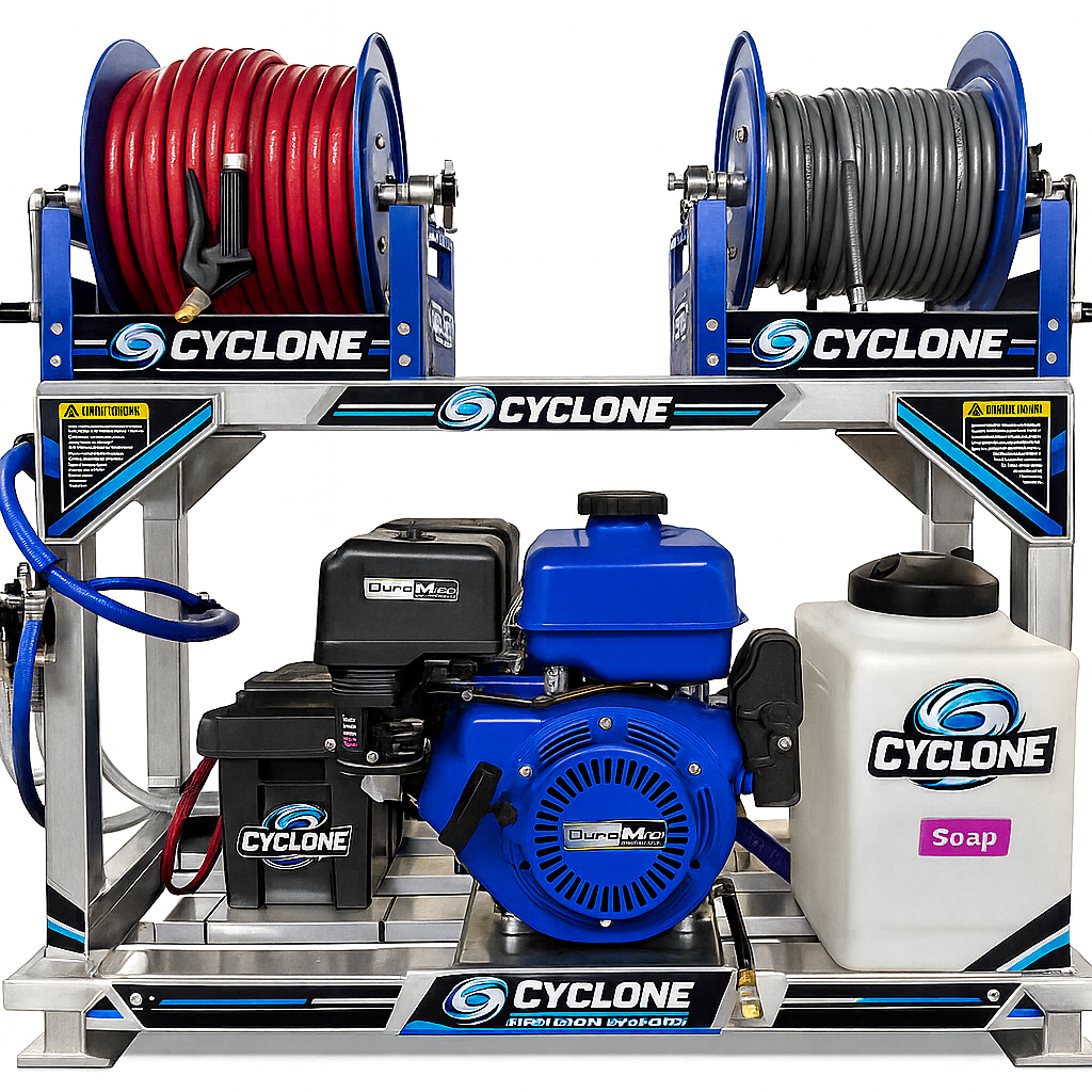 Pressure Washer - Skid - Cyclone SK18E440 Duromax 18 HP 440cc Electric Start 4200psi 4.4gpm w/DownStream