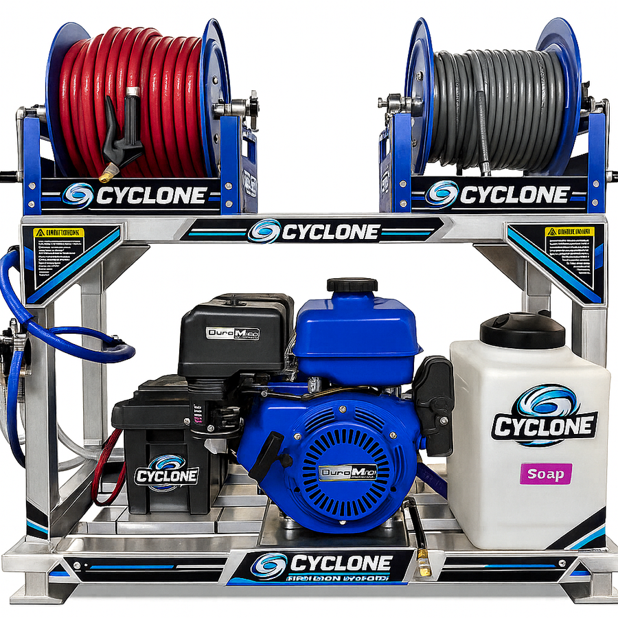 Pressure Washer - Skid - Cyclone SK18E440 Duromax 18 HP 440cc Electric Start 4200psi 4.4gpm w/DownStream