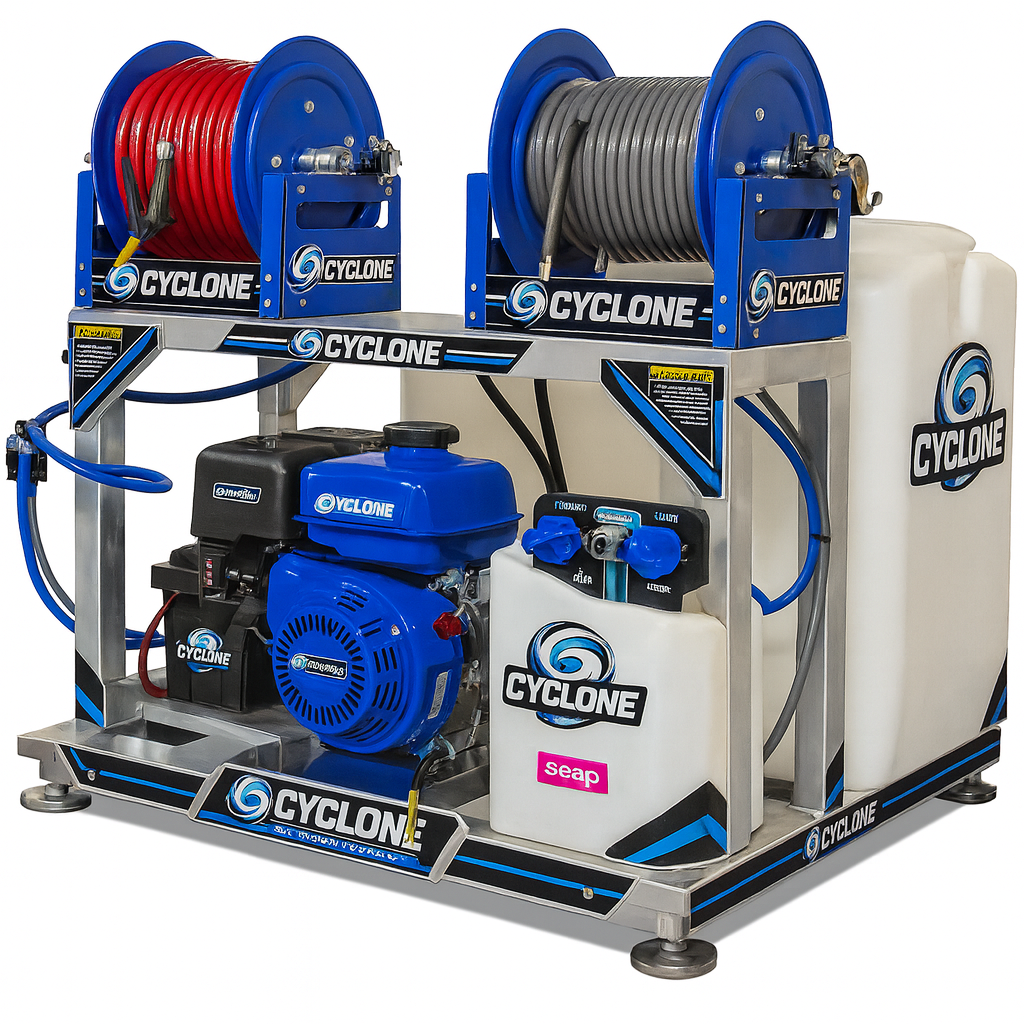 Pressure Washer - Skid - Cyclone SK18E440 Duromax 18 HP 440cc Electric Start 4200psi 4.4gpm w/DownStream