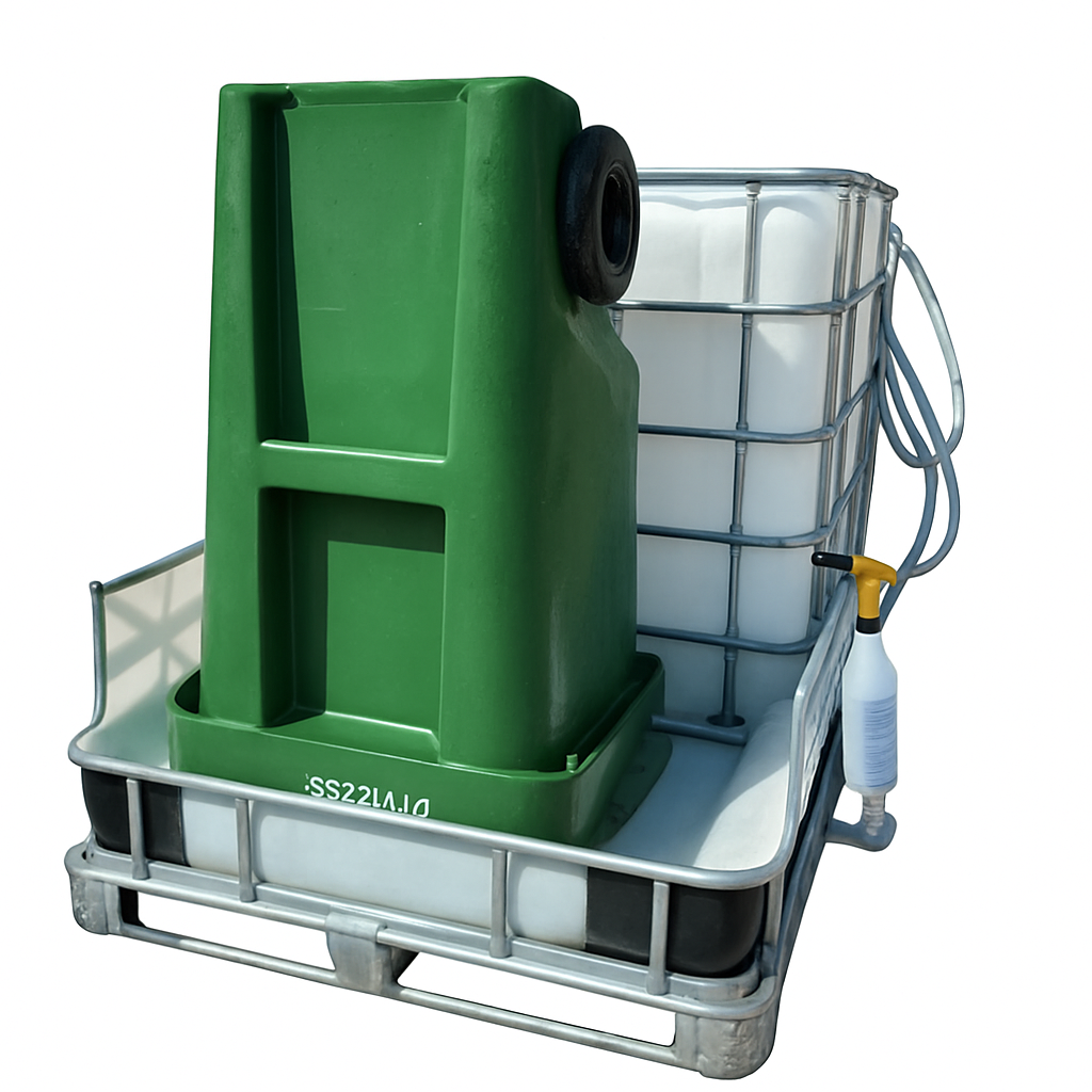 <b>5x10 Cyclone ProComm CATV VII</b> </br> Pressure & Softwash & Trash Bin Cleaning Trailer</br> 18hp Electric Start 4200psi 4.4gpm & 7.0gpm Softwash System