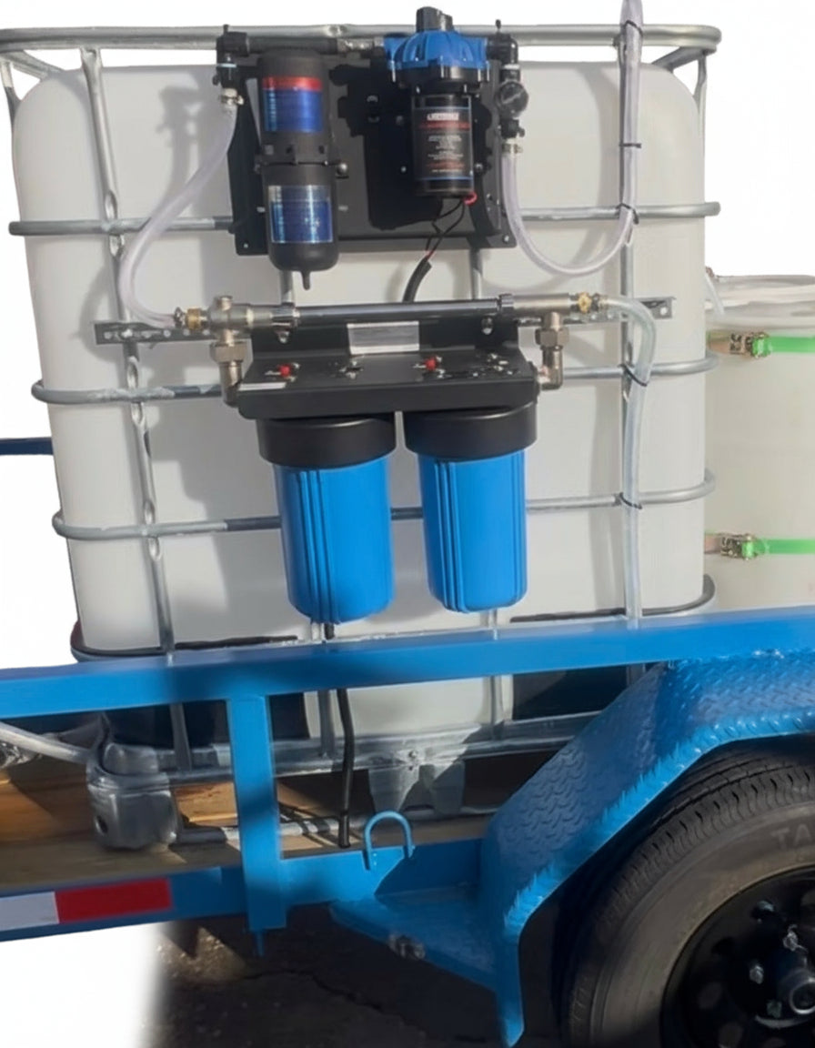 <b>6x10 Cyclone ProComm CAT VI</b> </br> Pressure Washer  & 8.1 gpm Gas Powered SoftWash  Trailer</br> 18hp 4400psi 5gpm &  Gas Powered Softwash System & DI H2O Filtration System