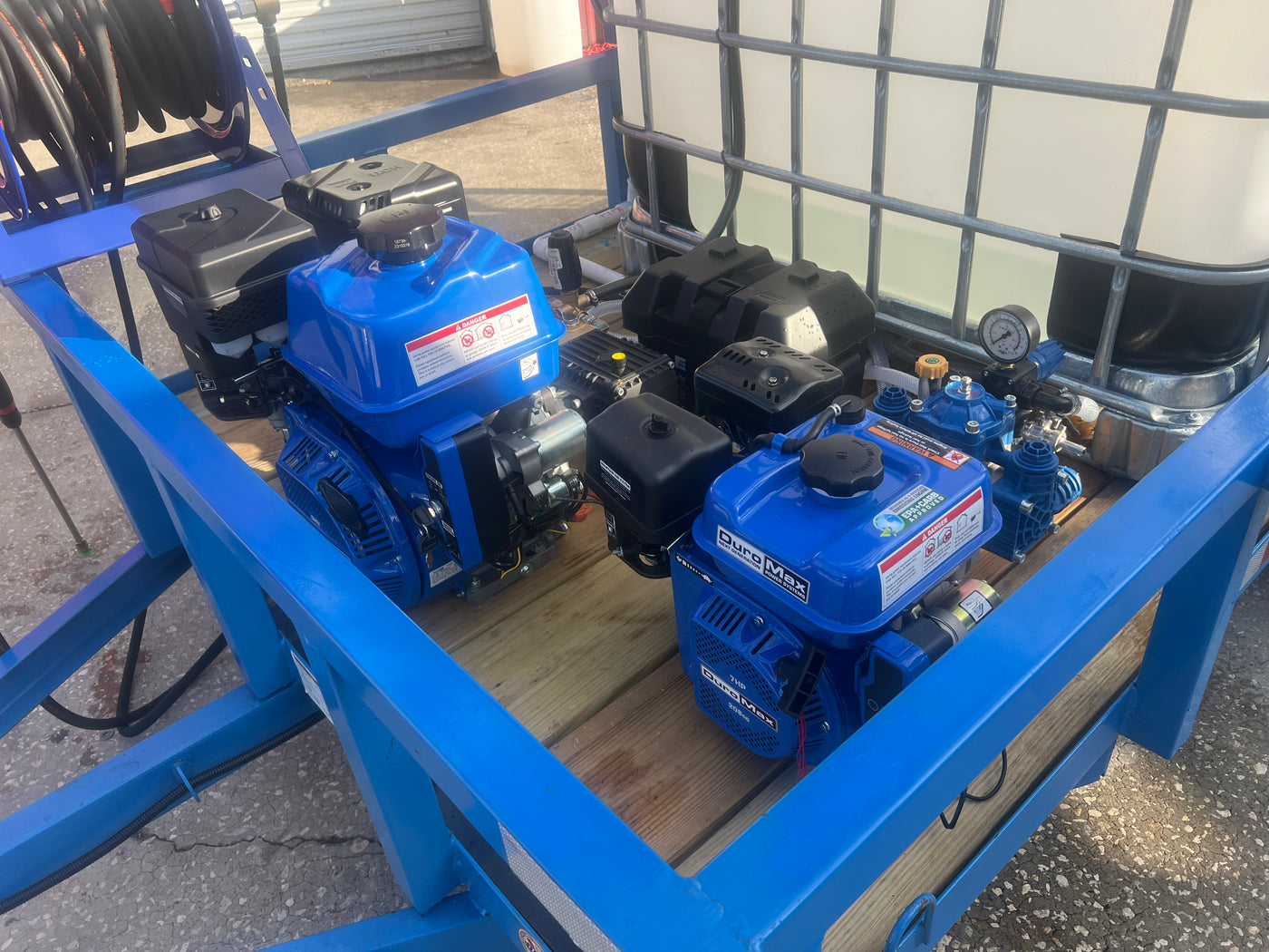 <b>6x10 Cyclone ProComm CAT VI</b> </br> Pressure Washer  & 8.1 gpm Gas Powered SoftWash  Trailer</br> 18hp 4400psi 5gpm &  Gas Powered Softwash System & DI H2O Filtration System