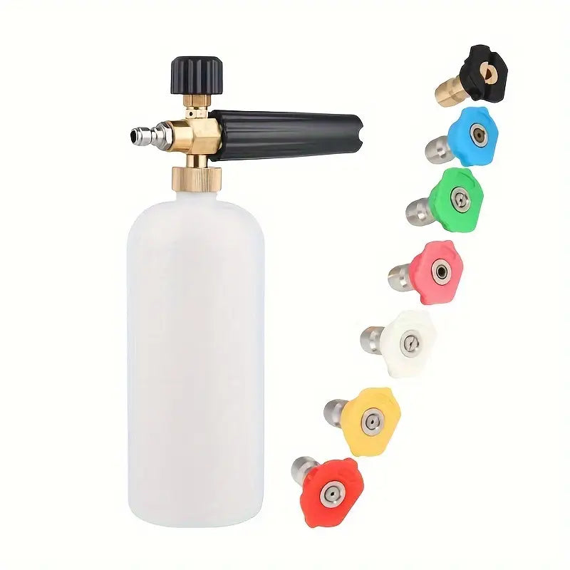 SoftWash Nozzle - Foam Washer Gun Car Wash Soap Lance Cannon Spray Pressure Jet Bottle