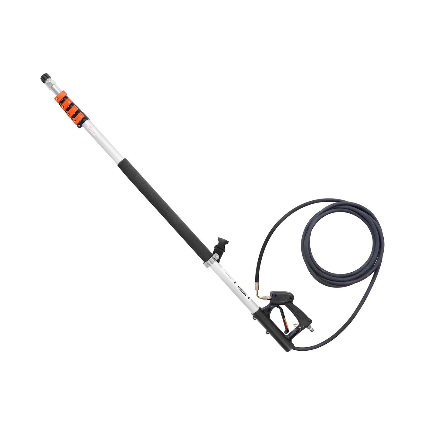 Pressure Washer Wand - CYCLONE 24 ft Telescoping Pressure Washer Wand, 4000 PSI, Includes 7 Spray Tips