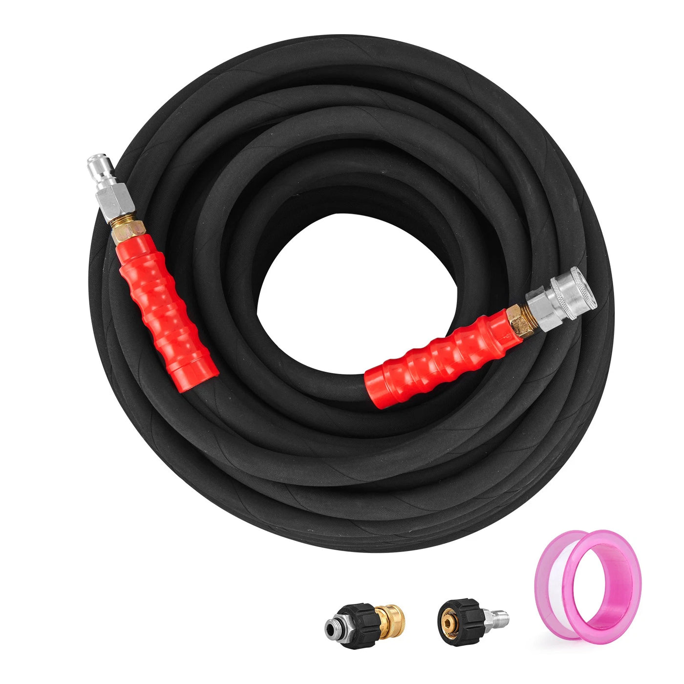 Pressure Washer Hose - Cyclone 3/8" x 100FT 4800 PSI High Pressure Power Washer Hose