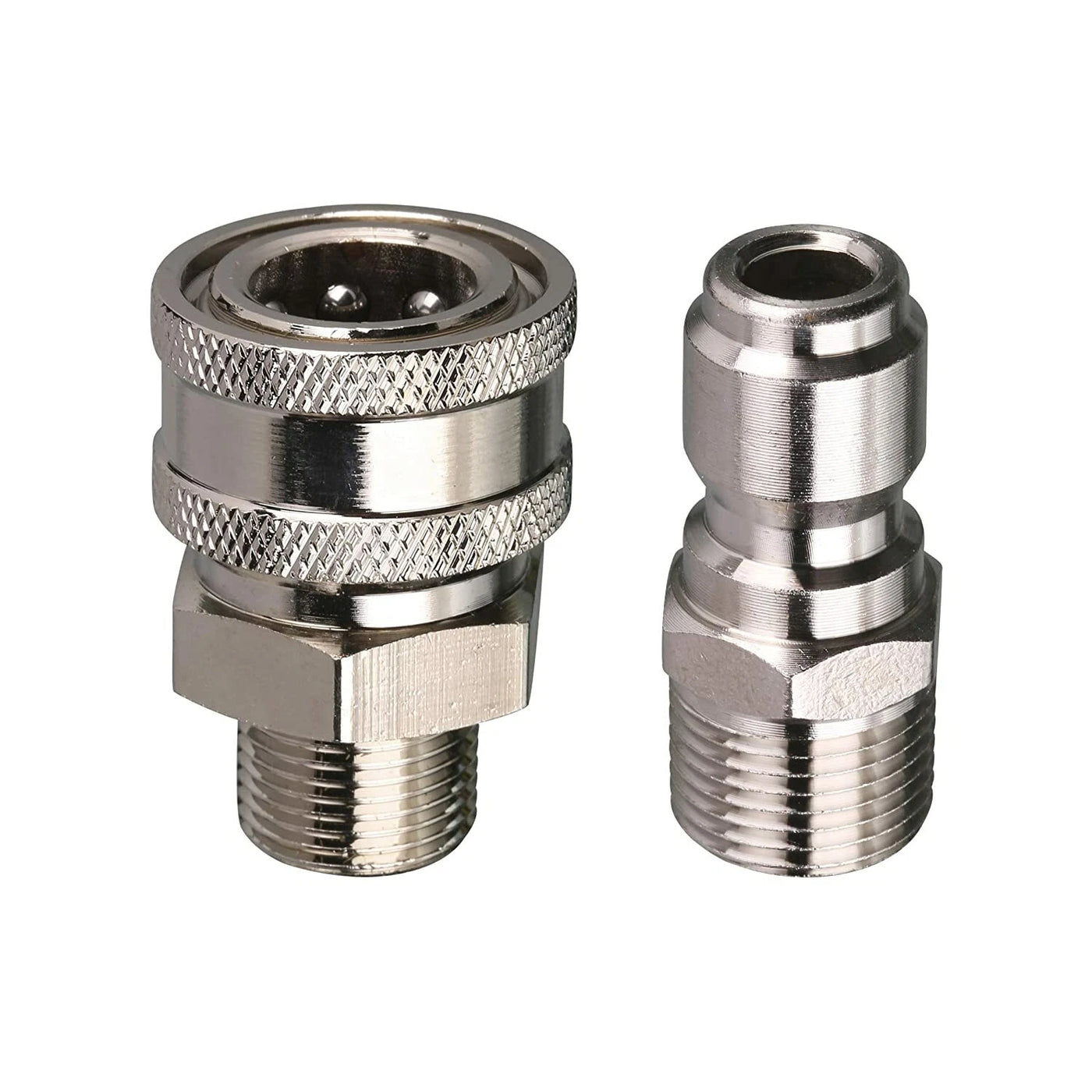 Pressure Washer 2pc Adapter Set, Quick Connect Kit, 3/8’’ Male Thread Fitting