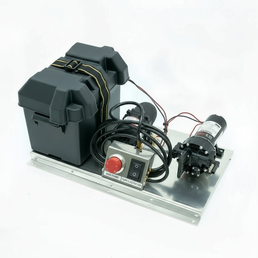 SoftWash - Skid - 7gpm 12v  Mini Cyclone Soft Wash Skid SWSK7G12VM